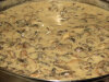 Makaron z sosem pieczarkowym