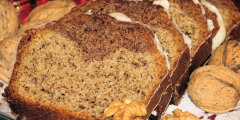 Orzechowa babka z dodatkiem kakao