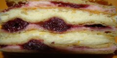 Ciasto z wi�niami i mas� budyniow�