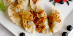 Pierogi z grzybami i kapust�