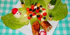  Rolada z serem  w go�ciach pod choink� w towarzystwie 