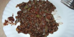 Krupnioki duszone w cebulce