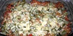 Zapiekanka z makaronem penne i szpinakiem