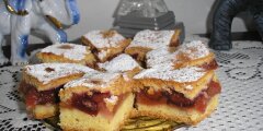 Kruche ciasto jab�kowo-�liwkowe