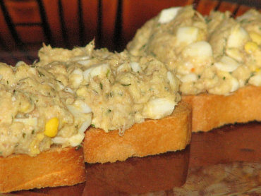 Zdjęcie potrawy Dietetyczna pasta z wędzonej makreli i jajek