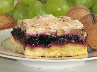 Zdjęcie potrawy Kruche ciasto z masą owocową i orzechową
