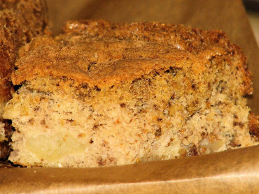 Zdjęcie potrawy Kukurydziano-orzechowe ciasto z jabłkami - dla diabetyków