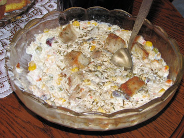Zdjęcie potrawy Sałatka jarzynowa z rybą i kminkiem