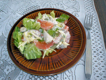 Zdjęcie potrawy Kurczak w zielonej sałacie
