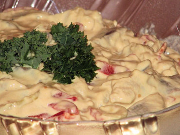 Zdjęcie potrawy Śledzie z papryką w sosie musztardowo-majonezowym