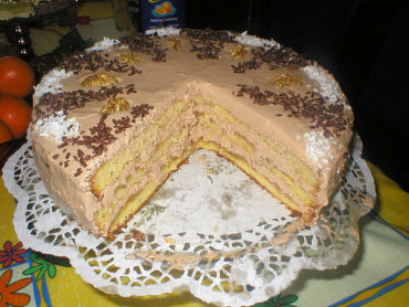 Zdjęcie potrawy Tort z kremem czekoladowym