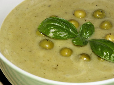 Zdjęcie potrawy Zupa krem ze świeżego zielonego groszku