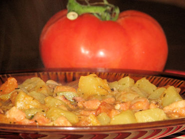 Zdjęcie potrawy Leczo z boczkiem i pomidorami