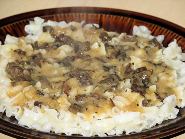 Zdjęcie potrawy Makaron z sosem z suszonych grzybów