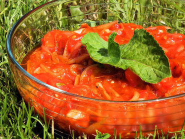 Zdjęcie potrawy Pomidory w miodzie jako dodatek do grilla
