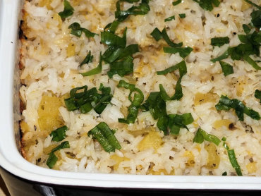 Zdjęcie potrawy Ryż zapiekany z dynią i żółtym serem