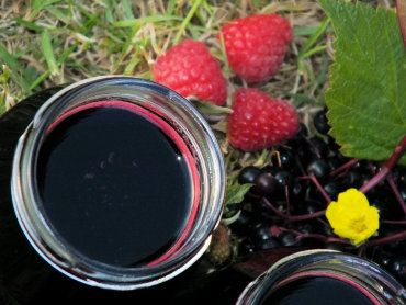 Zdjęcie potrawy Syrop z owoców czarnego bzu i malin