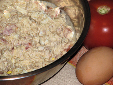 Zdjęcie potrawy Sałatka z zupek chińskich i jajek