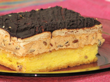Zdjęcie potrawy Ciasto z masą krówkową i słonecznikiem