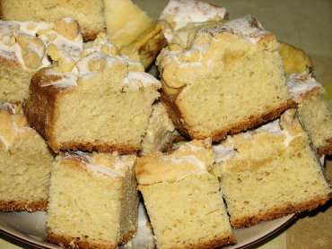Zdjęcie potrawy Dietetyczne ciasto drożdżowe na maślance, z serem i posypką