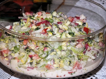 Zdjęcie potrawy Kolorowa, zdrowa i chrupiąca sałatka do grilla
