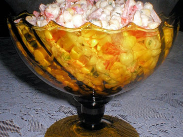 Zdjęcie potrawy Sałatka z makaronem muszelki