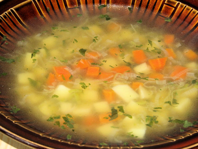 Zupa ziemniaczana z marchewką i porem - zdjęcie 2