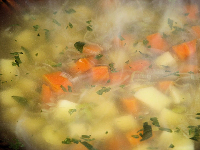 Zupa ziemniaczana z marchewką i porem - zdjęcie 3