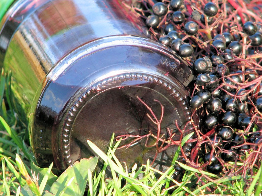 Sok miodowy z owocami czarnego bzu - zdjęcie 2