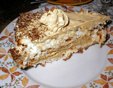 Tort kokosowo-kawowy