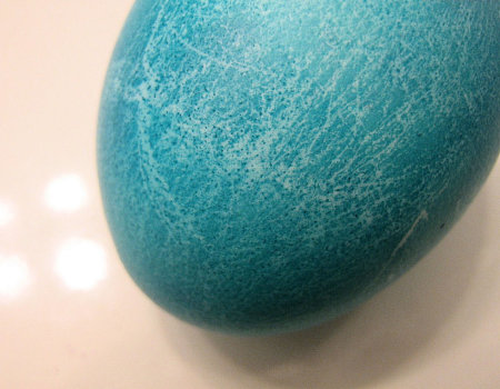 Jak uzyskać niebieski kolor jajka?