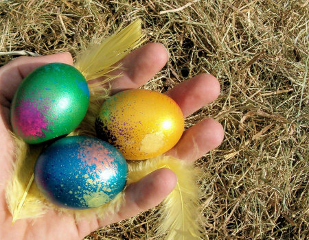 Wielkanocne jajka będą się ładnie błyszczeć...