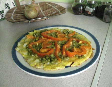 Groszkowy omlet