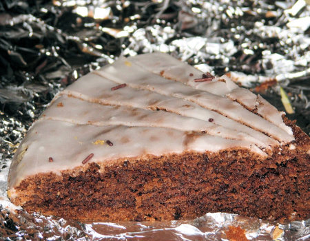 Szybkie ciasto kakaowe z cytrynowym lukrem