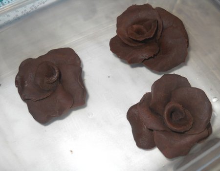 Róża z czekolady