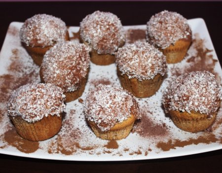 Muffiny cytrynowe w polewie czekoladowej Pr