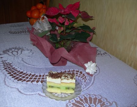 Zielone ciasto z kiwi