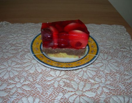 Tort z owocami- bez pieczenia