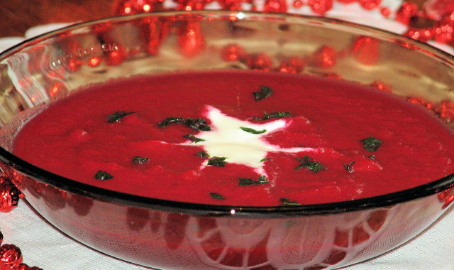 Zupa krem z czerwonych buraków