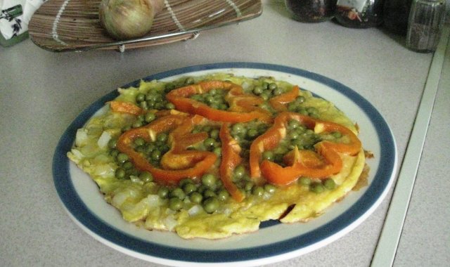 Groszkowy omlet