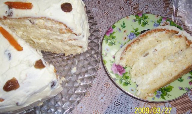 Tort biszkoptowy z masą serową