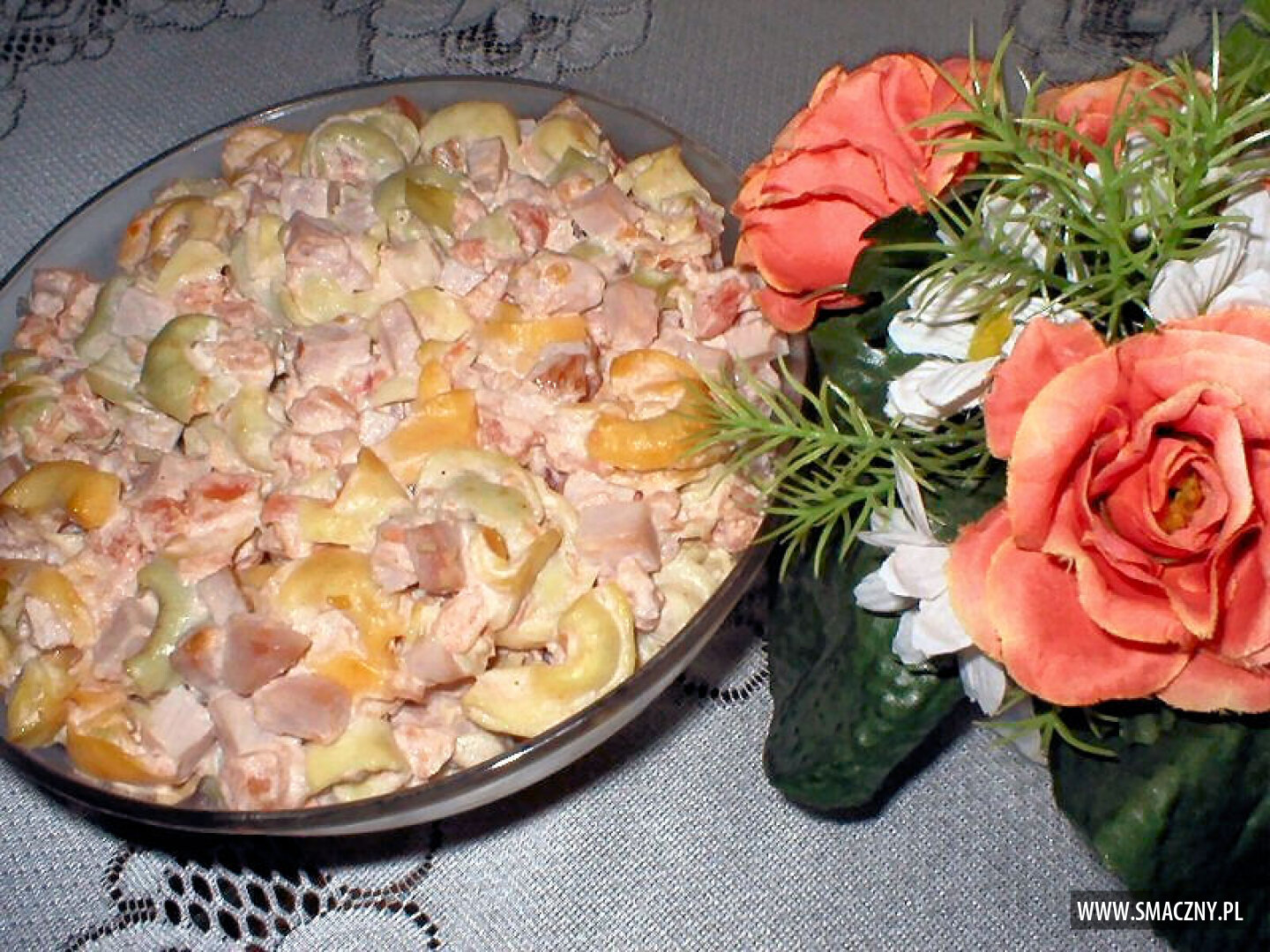 Sałatka z makaronem tortellini i pomidorami Przepisy kulinarne Sa