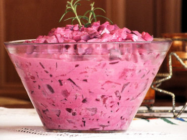 Zdjęcie potrawy Sałatka śledziowa na różowo