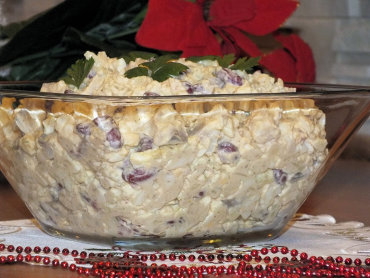 Zdjęcie potrawy Sałatka śledziowa z ziemniakami i czerwoną fasolką