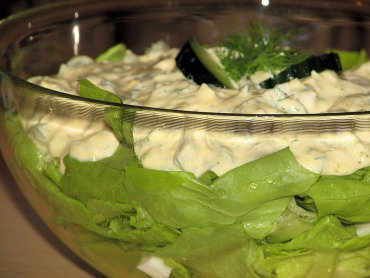 Zdjęcie potrawy Zielona sałata w towarzystwie jajek