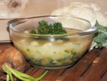 Zdjęcie potrawy Zupa kalafiorowa ze zdrową nutką cebuli
