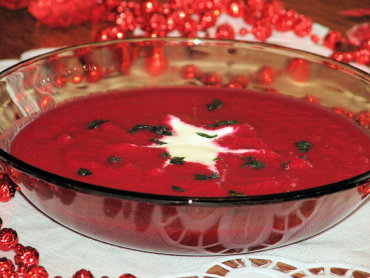 Zdjęcie potrawy Zupa krem z czerwonych buraków