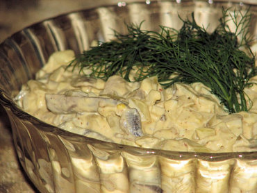Zdjęcie potrawy Cebulowa sałatka z pieczarkami