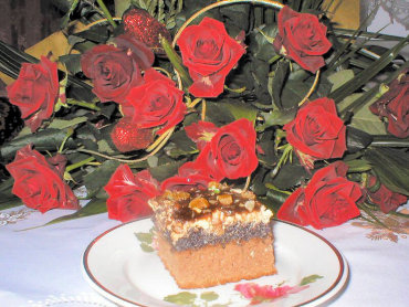 Zdjęcie potrawy Ciasto z masą makowo-orzechową