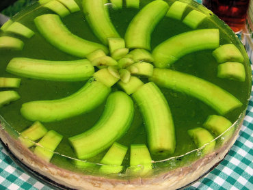 Zdjęcie potrawy Kakaowy bananowiec z galaretką